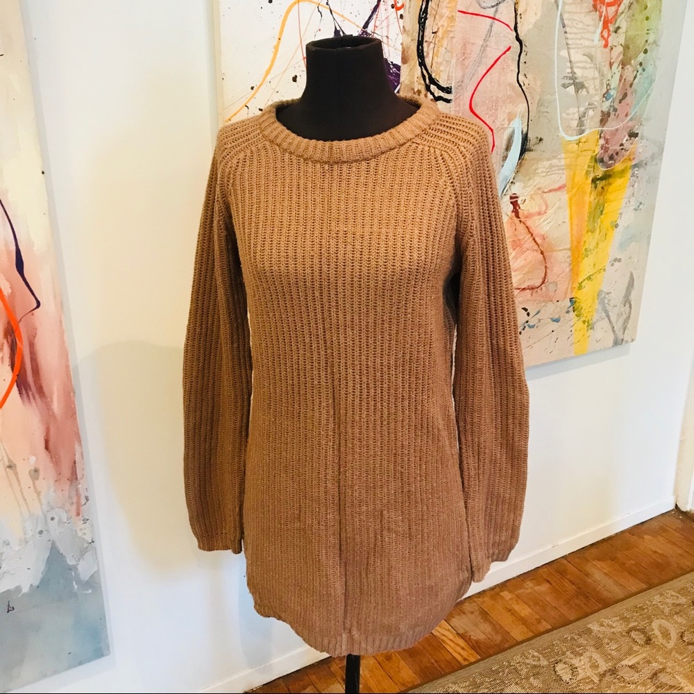 Long knit sweater by Zara